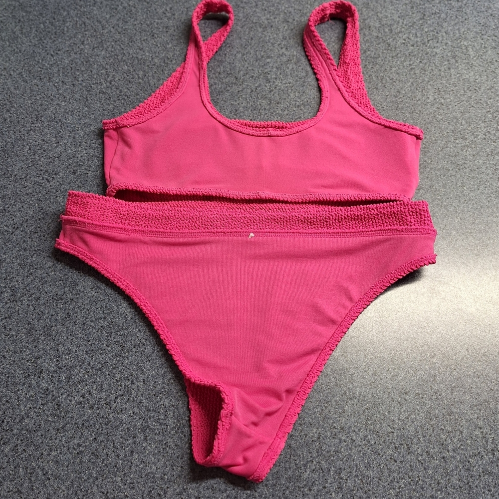 Billabong "Pink Punch" Summer High Waist Bikini, Size Medium, L59818 - Picture 10 of 11